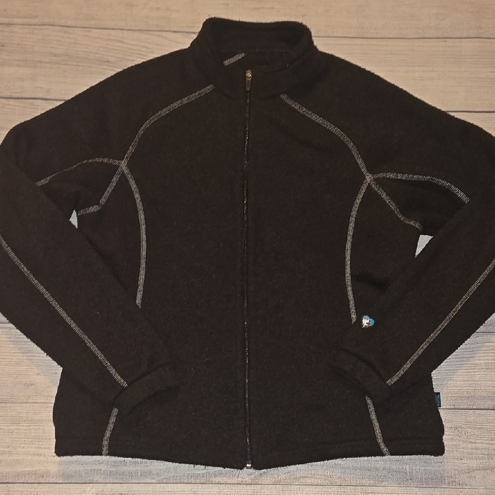 Kuhl Women's Alfpaca Fleece Full-Zip Jacket Brown Size L